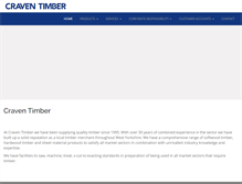 Tablet Screenshot of craventimber.co.uk